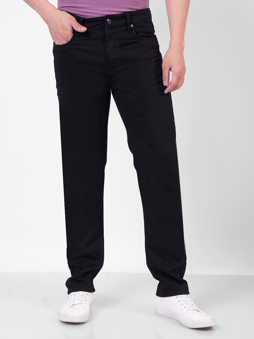 Numero Uno Men Solid Black Jeans